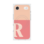 プレミアムスクエアケース with MagSafe［ オリジナル - initial two tone - R pink ］