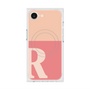 プレミアムスクエアケース with MagSafe［ オリジナル - initial two tone - R pink ］