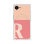 プレミアムスクエアケース with MagSafe［ オリジナル - initial two tone - R pink ］