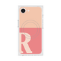 プレミアムスクエアケース with MagSafe［ オリジナル - initial two tone - R pink ］
