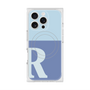 プレミアムスクエアケース with MagSafe［ オリジナル - initial two tone - R blue ］