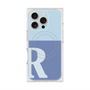 プレミアムスクエアケース with MagSafe［ オリジナル - initial two tone - R blue ］