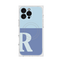 プレミアムスクエアケース with MagSafe［ オリジナル - initial two tone - R blue ］