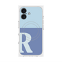 プレミアムスクエアケース with MagSafe［ オリジナル - initial two tone - R blue ］