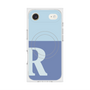 プレミアムスクエアケース with MagSafe［ オリジナル - initial two tone - R blue ］