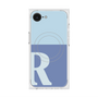プレミアムスクエアケース with MagSafe［ オリジナル - initial two tone - R blue ］
