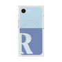 プレミアムスクエアケース with MagSafe［ オリジナル - initial two tone - R blue ］