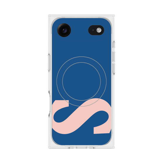 プレミアムスクエアケース with MagSafe［ オリジナル - initial color - S navy ］