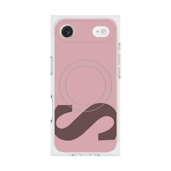 プレミアムスクエアケース with MagSafe［ オリジナル - initial color - S dusty pink ］