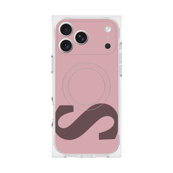 プレミアムスクエアケース with MagSafe［ オリジナル - initial color - S dusty pink ］