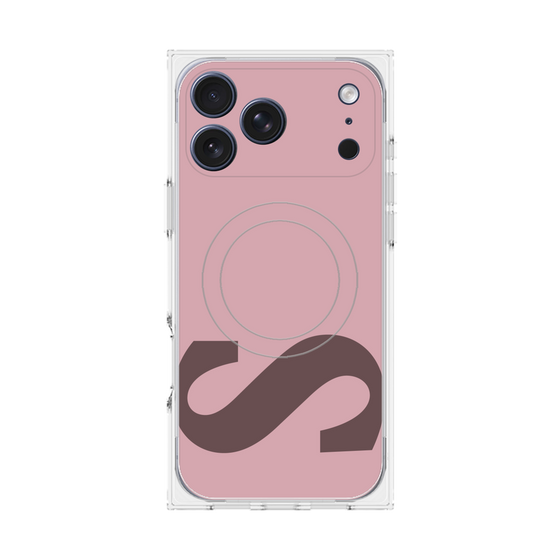 プレミアムスクエアケース with MagSafe［ オリジナル - initial color - S dusty pink ］