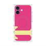 プレミアムスクエアケース with MagSafe［ オリジナル - initial color - T pink ］