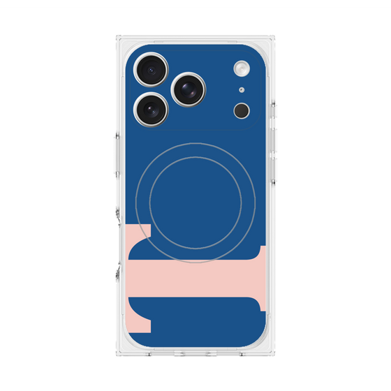 プレミアムスクエアケース with MagSafe［ オリジナル - initial color - T navy ］