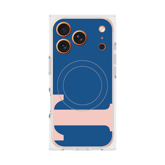プレミアムスクエアケース with MagSafe［ オリジナル - initial color - T navy ］