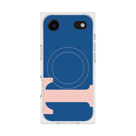 プレミアムスクエアケース with MagSafe［ オリジナル - initial color - T navy ］