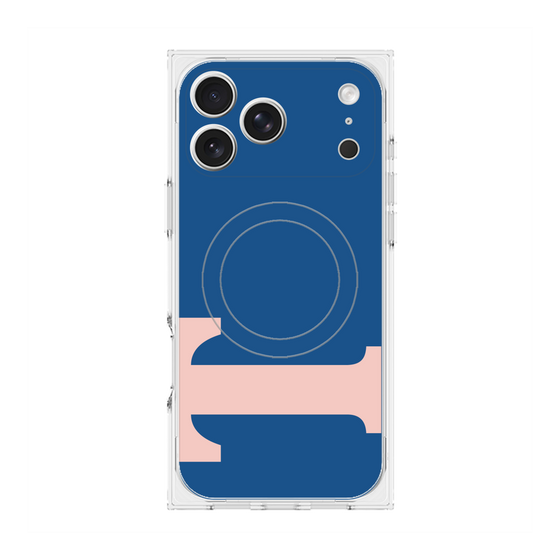 プレミアムスクエアケース with MagSafe［ オリジナル - initial color - T navy ］