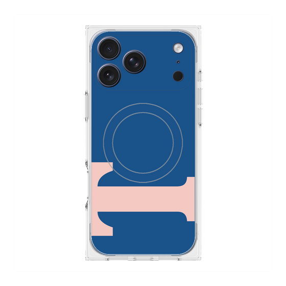 プレミアムスクエアケース with MagSafe［ オリジナル - initial color - T navy ］