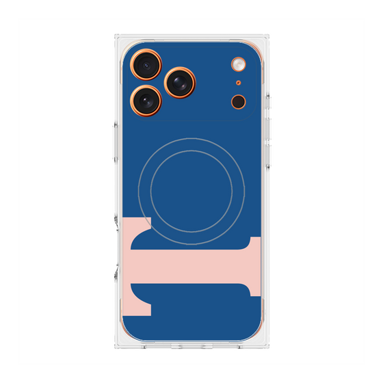 プレミアムスクエアケース with MagSafe［ オリジナル - initial color - T navy ］