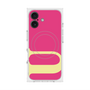 プレミアムスクエアケース with MagSafe［ オリジナル - initial color - U pink ］