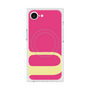プレミアムスクエアケース with MagSafe［ オリジナル - initial color - U pink ］