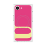 プレミアムスクエアケース with MagSafe［ オリジナル - initial color - U pink ］
