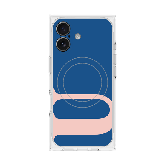 プレミアムスクエアケース with MagSafe［ オリジナル - initial color - U navy ］