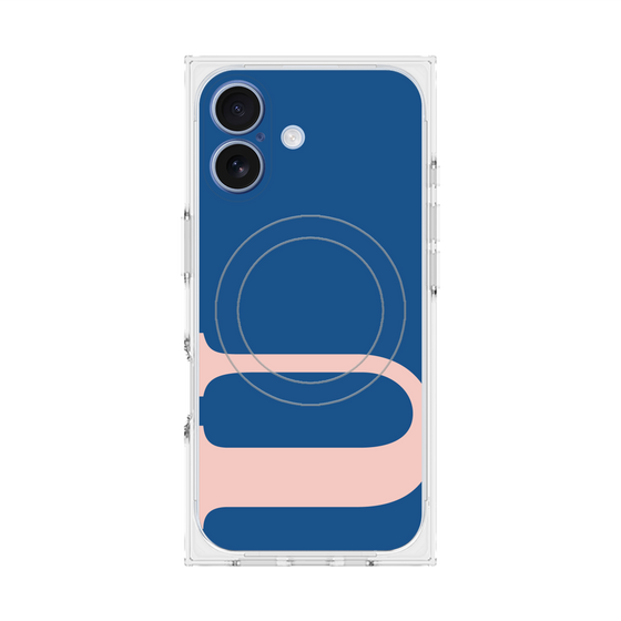 プレミアムスクエアケース with MagSafe［ オリジナル - initial color - U navy ］