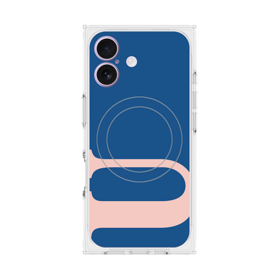 プレミアムスクエアケース with MagSafe［ オリジナル - initial color - U navy ］
