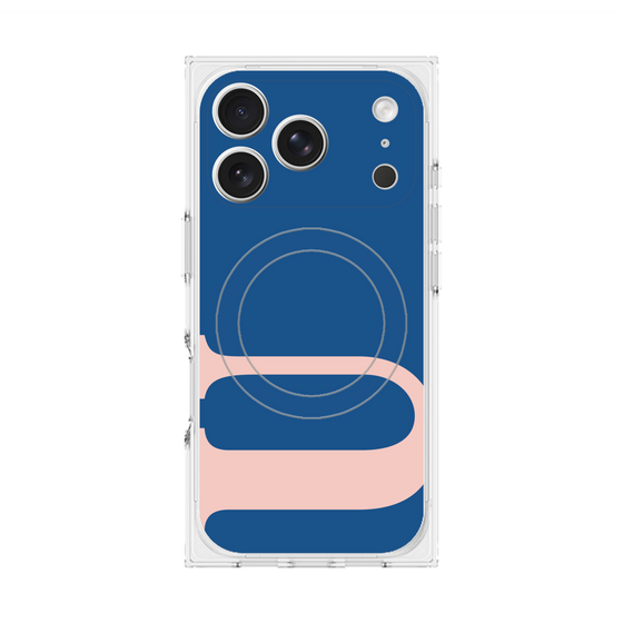 プレミアムスクエアケース with MagSafe［ オリジナル - initial color - U navy ］