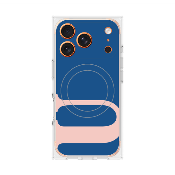 プレミアムスクエアケース with MagSafe［ オリジナル - initial color - U navy ］