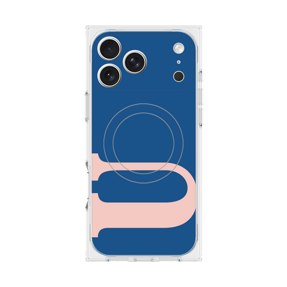 プレミアムスクエアケース with MagSafe［ オリジナル - initial color - U navy ］