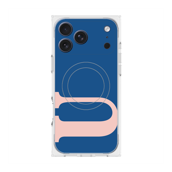 プレミアムスクエアケース with MagSafe［ オリジナル - initial color - U navy ］