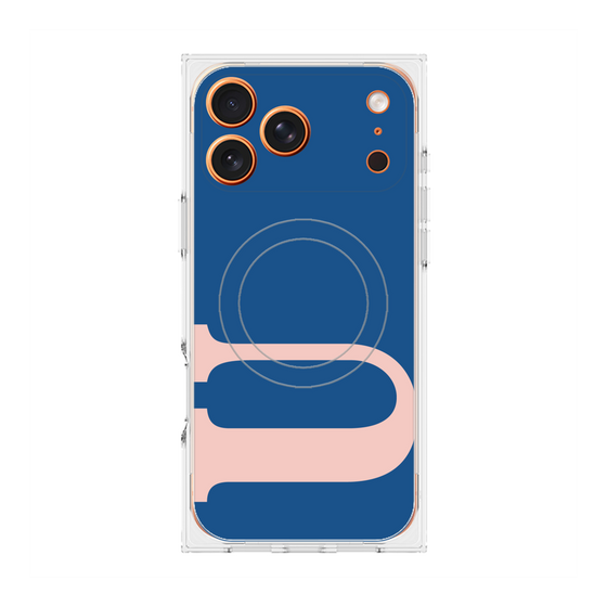 プレミアムスクエアケース with MagSafe［ オリジナル - initial color - U navy ］