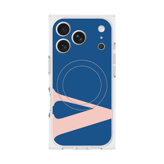 プレミアムスクエアケース with MagSafe［ オリジナル - initial color - V navy ］
