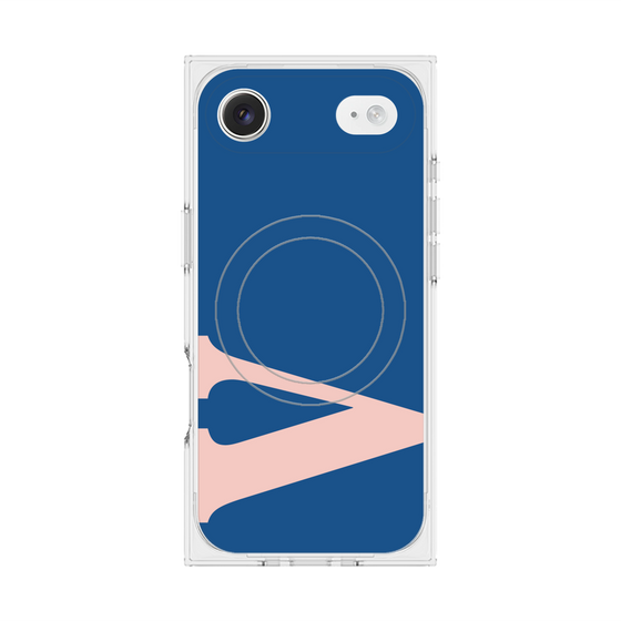 プレミアムスクエアケース with MagSafe［ オリジナル - initial color - V navy ］