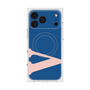 プレミアムスクエアケース with MagSafe［ オリジナル - initial color - V navy ］