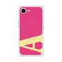 プレミアムスクエアケース with MagSafe［ オリジナル - initial color - A pink ］