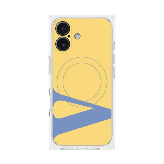 プレミアムスクエアケース with MagSafe［ オリジナル - initial color - V yellow ］
