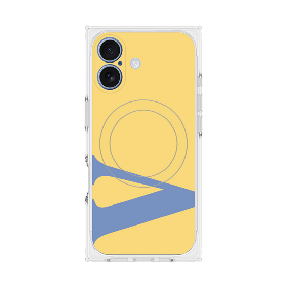 プレミアムスクエアケース with MagSafe［ オリジナル - initial color - V yellow ］