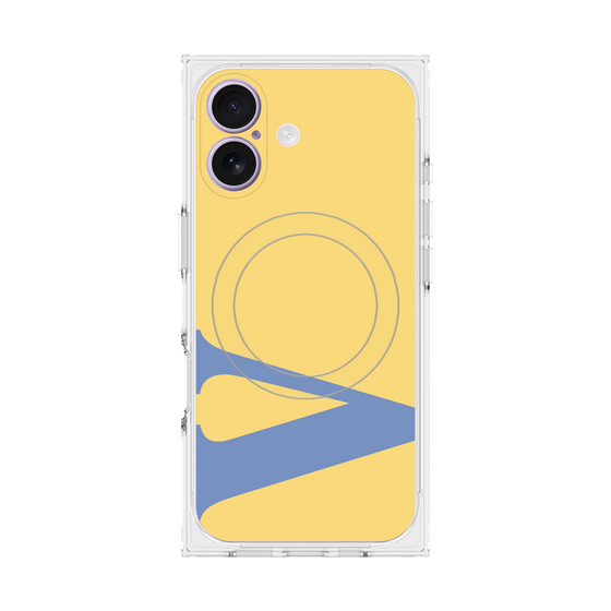 プレミアムスクエアケース with MagSafe［ オリジナル - initial color - V yellow ］