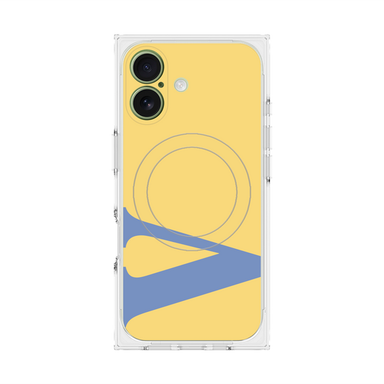 プレミアムスクエアケース with MagSafe［ オリジナル - initial color - V yellow ］