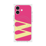 プレミアムスクエアケース with MagSafe［ オリジナル - initial color - W pink ］