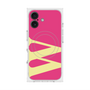 プレミアムスクエアケース with MagSafe［ オリジナル - initial color - W pink ］