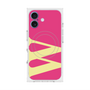 プレミアムスクエアケース with MagSafe［ オリジナル - initial color - W pink ］