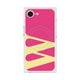 プレミアムスクエアケース with MagSafe［ オリジナル - initial color - W pink ］