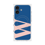 プレミアムスクエアケース with MagSafe［ オリジナル - initial color - W navy ］