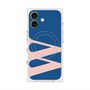 プレミアムスクエアケース with MagSafe［ オリジナル - initial color - W navy ］