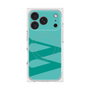 プレミアムスクエアケース with MagSafe［ オリジナル - initial color - W light green ］