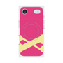 プレミアムスクエアケース with MagSafe［ オリジナル - initial color - X pink ］