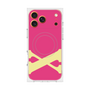 プレミアムスクエアケース with MagSafe［ オリジナル - initial color - X pink ］